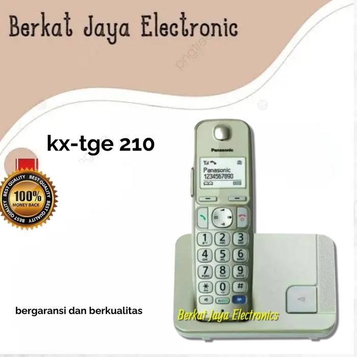 Telepon Wireless Panasonic KX TGE210 Wireless - Telepon tanpa kabel