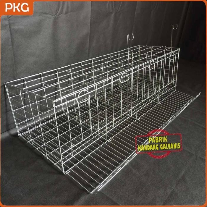 READY Kandang Baterai Ayam Petelur Besi Galvanis Uk. Small 4 Pintu Isi 8 Ekor Kurungan Batrei