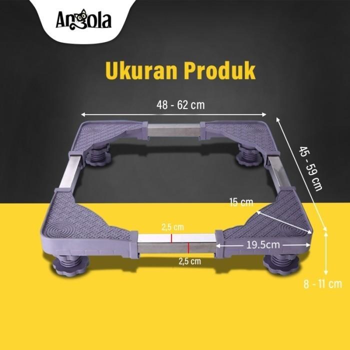 Dudukan Mesin Cuci / Alas Penahan Mesin Cuci/Tatakan Mesin Cuci Kuat