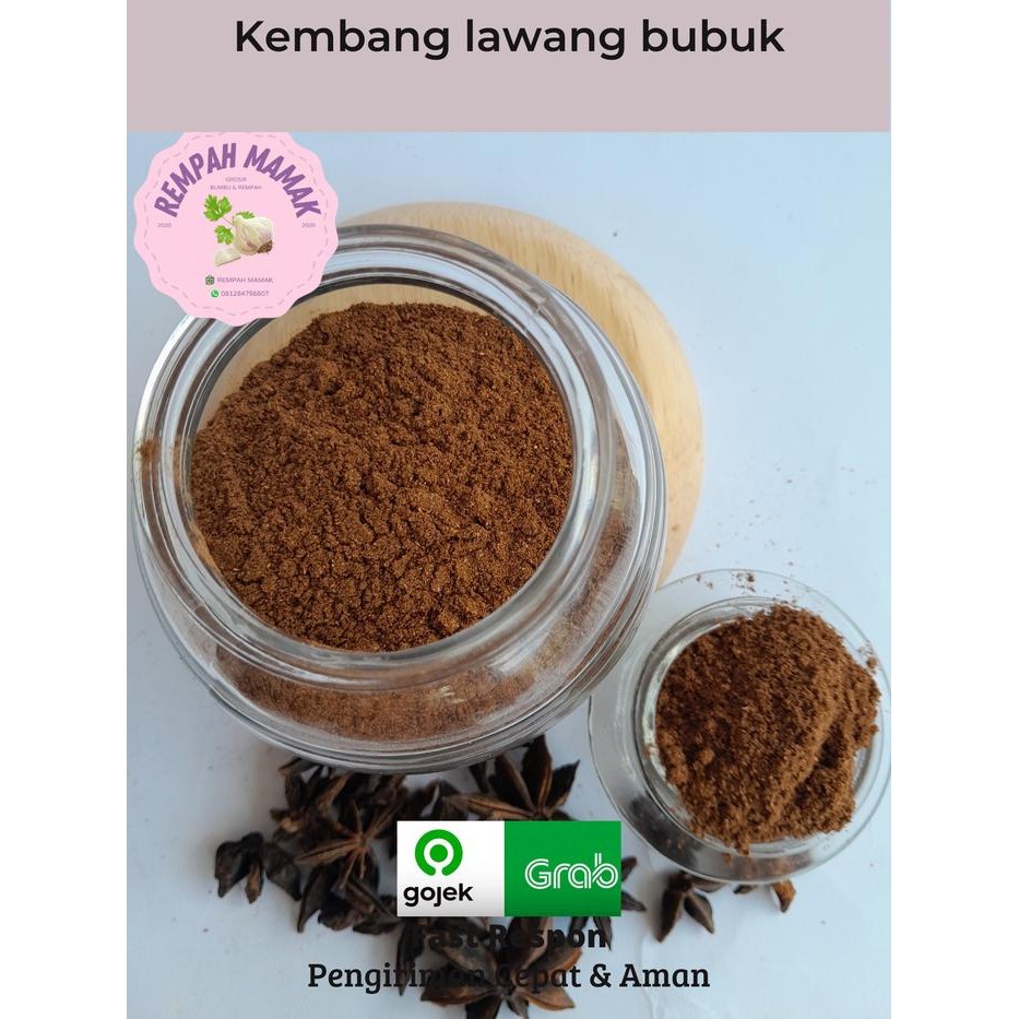 

Kembang Lawang Bubuk 500gr / Star Anise Powder / Bunga Lawang Bubuk