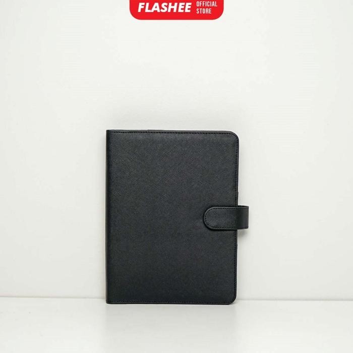

ID FLASHEE COVER PAPER BINDER KULIT POLOS EKSKLUSIF A5 20 RING STATIONERY AGENDA ORGANIZER KULIT