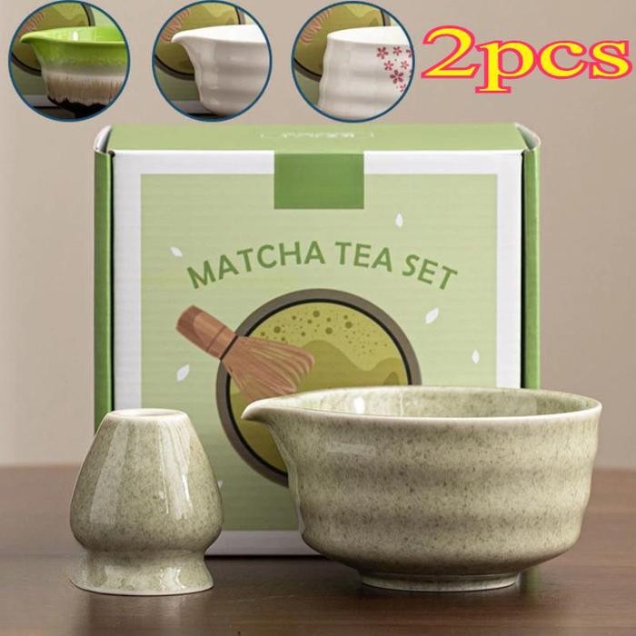 

2Pcs Alat Matcha Making Set Matcha Bowl Keramik /Pengaduk Matcha Bambu / Matcha Brewing Set / Matcha