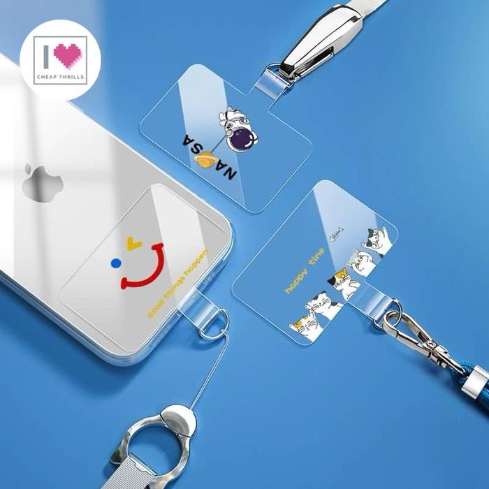 

ID TRANSPARENT GANTUNGAN HP PHONE HOLDER ANTI HILANG LANYARD HANDPHONE