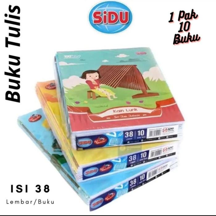 

ID BUKU TULIS SIDU 38L KERTAS PAPER STATIONERY PERPACK ISI 10 BUKU TULIS HARGA PER PACK