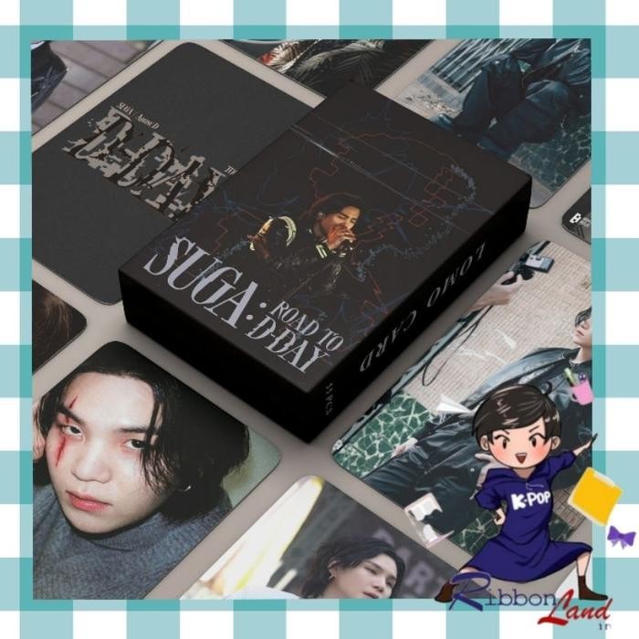 

ID ( 55 LEMBAR) SUGA D-DAY PHOTOCARD HOLOGRAM BANGTAN KPOP ARTIST
