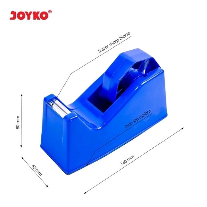 

ID TAPE DISPENSER TEMPAT ISOLASI 1INCHI 0.5INCHI JOYKO TD-103 / TC-110 CUTTER HITAM PEMOTONG
