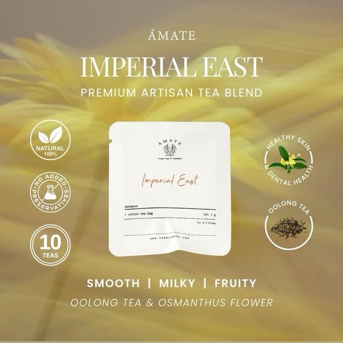 

Osmanthus Oolong Tea (isi 10) - Teh Oolong Premium - AMATE Imperial East