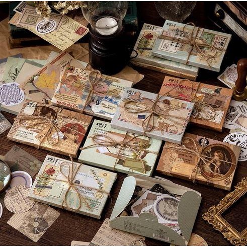 

ID MULTI MATERIAL JOURNAL KIT - VINTAGE RETRO JOURNALING STYLE (60PCS)