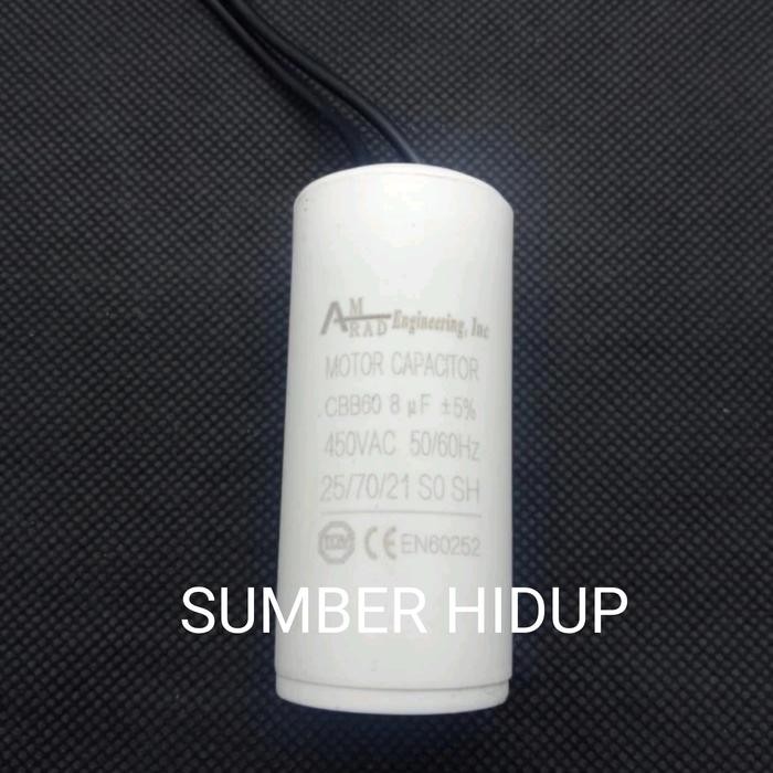 KAPASITOR CBB60 5UF / 6UF / 8UF / 10UF / 12UF / 9+9UF 450V CAPASITOR CBB 60 5MFD 6MFD 8MFD 10MFD