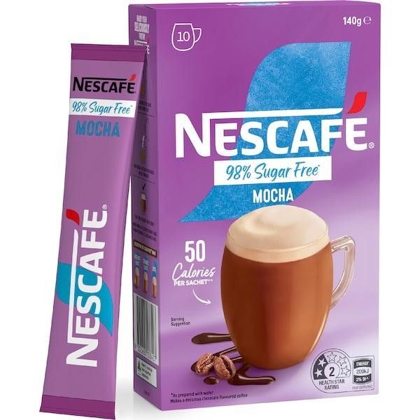 

Nescafe 98% Sugar Free Mocha 10 Serves 140 Gr