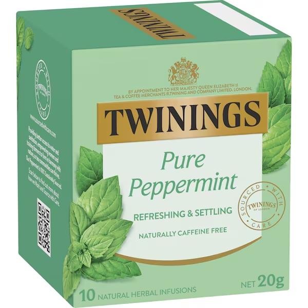 

Teh Twinings Pure Peppemint Refreshing & Settling 10 Bag 20 Gram