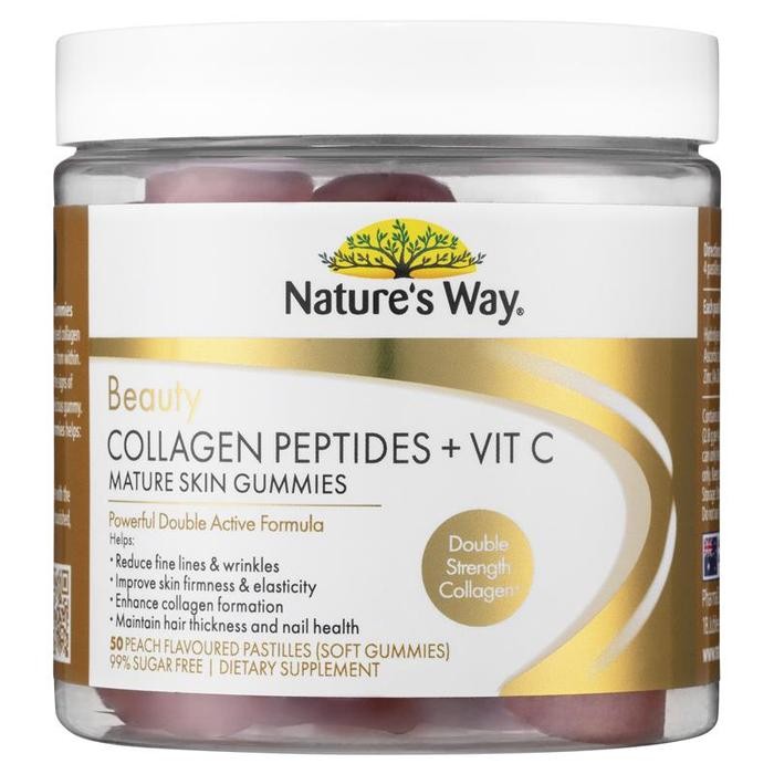 

Nature'S Way Beauty Collagen Peptides + Vit C Mature Skin 50 Gummies