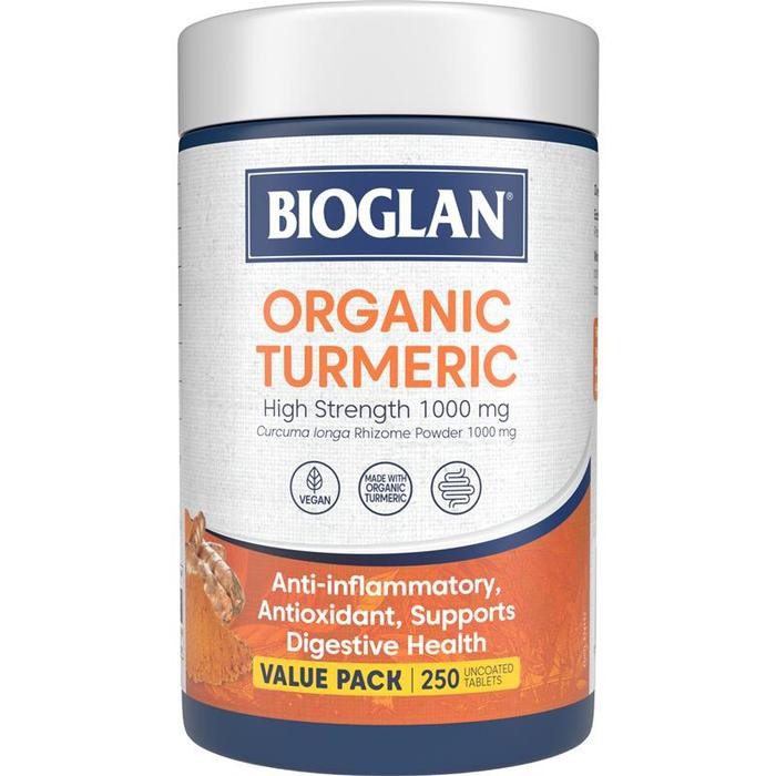 

Bioglan Organic Turmeric 1000Mg 250 Tablets