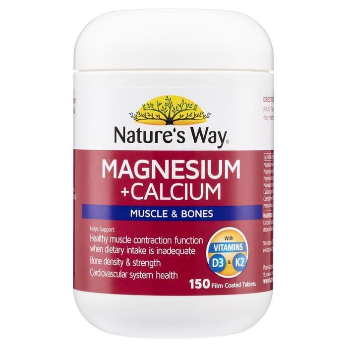 

Nature'S Way Magnesium + Calcium Muscle & Bones 150 Tablets
