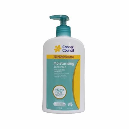 

Cancer Council Moisturising Sunscreen Spf 50+ 500Ml