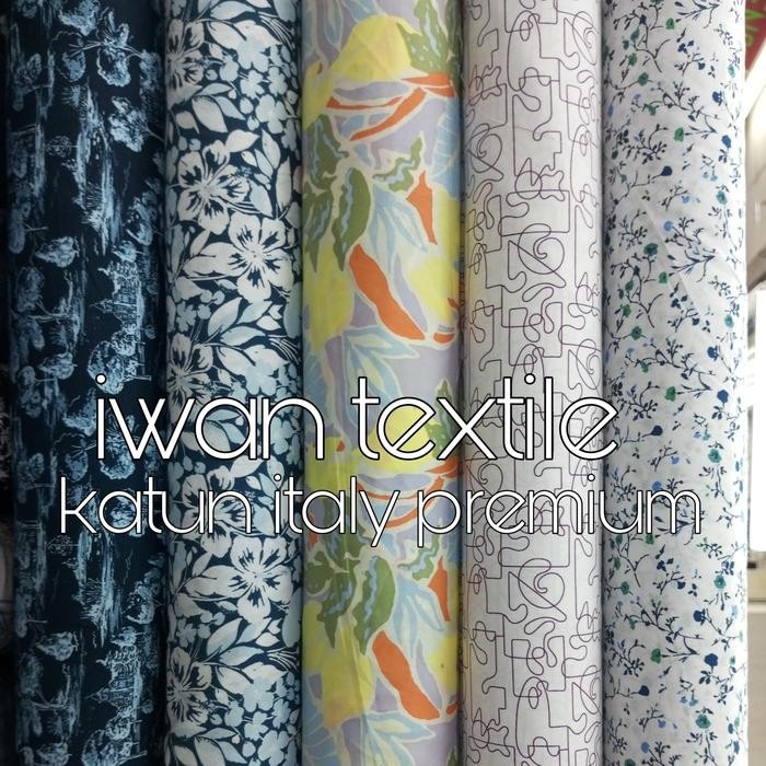 

Kain Bahan Kemeja Pria Wanita Katun Italy Import Quality