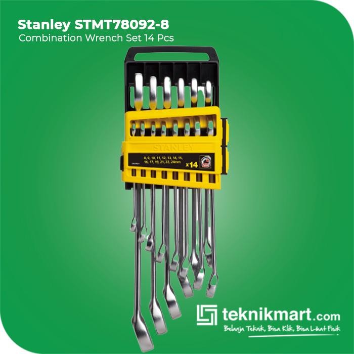 Stanley Combination Wrench Set / Kunci Ring Pas Set 14 Pcs Stmt78092-8