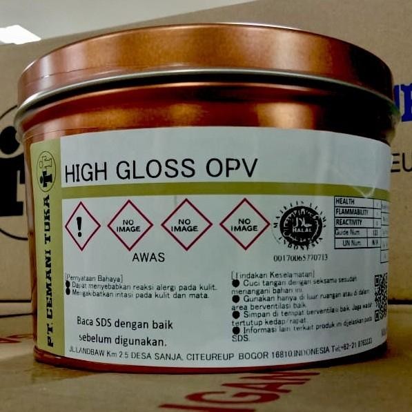 

Tinta cetak Cemani Toka , HIGH GLOSS OPV ( Glossy )