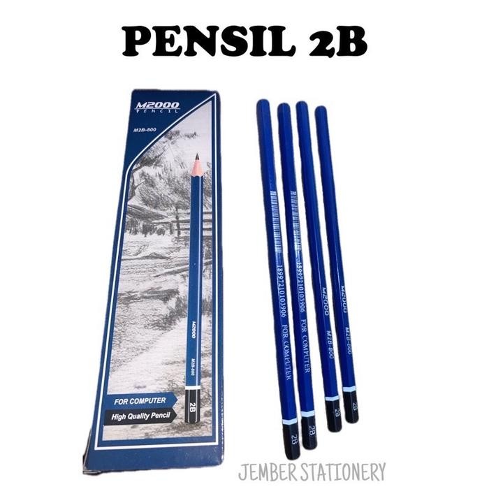 

New (12pcs) Pensil M2000 Biru