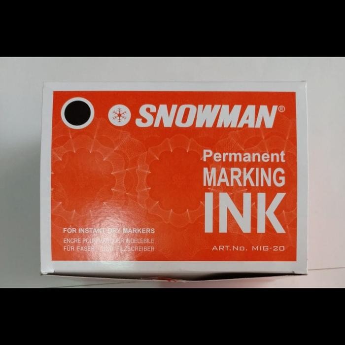 

New tinta spidol permanen snowman hitam, merah , biru / permanent marking ink Toner