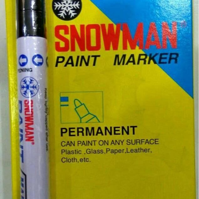 

New Spidol Snowman paint marker Hitam