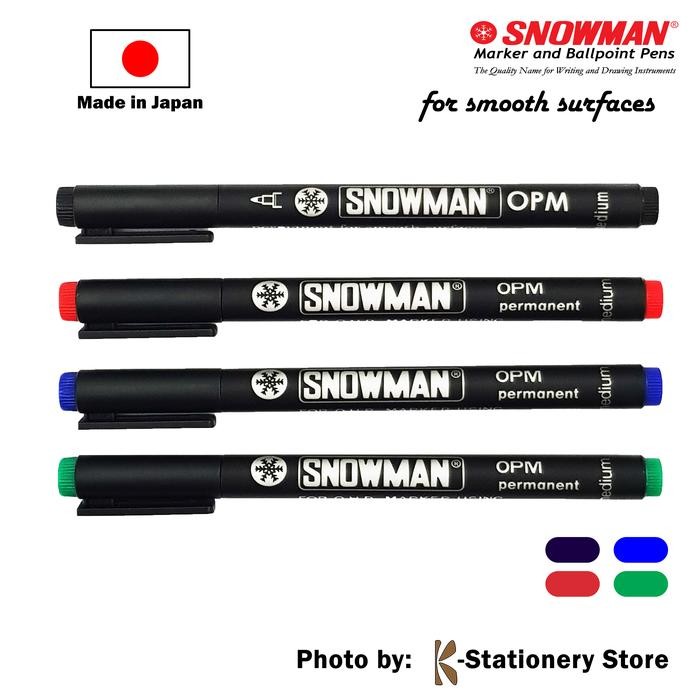 

New Spidol OHP Snowman - Permanent - MEDIUM size -