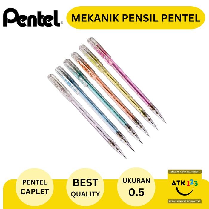 

New Mekanik Pensil Mechanic Pencil Pensil Pilot Merk Pentel Caplet 0.5