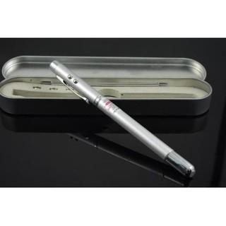 

New Pulpen Laser Pena Bolpoin LED Aluminium Pointer - 5 IN 1 Pen Ballpoint