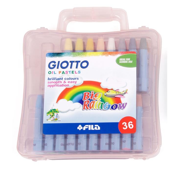 

Promo Giotto Big Rainbow /Krayon/Alat Tulis Isi 36 Color Cod. 293300