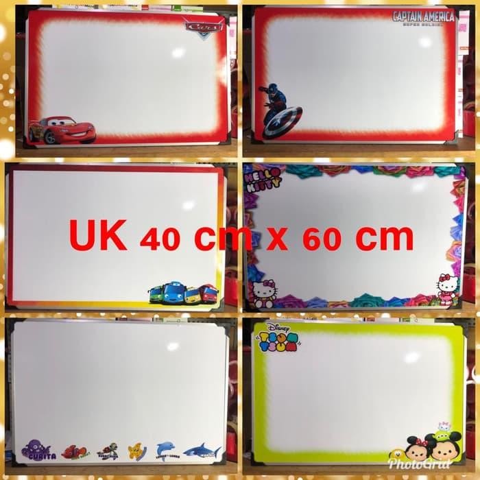 

New Papan tulis anak karakter uk 40cm x60cm