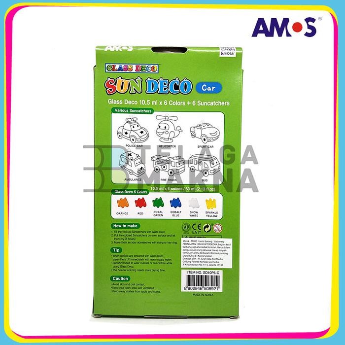 

Mainan Anak Dekorasi Gantungan Kunci Amos Sun Deco Kemasan Car (6 Suncatcher + 6 Glass Deco)