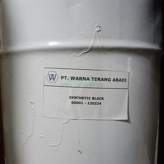 cat synthetic black 5L - cat besi dan kayu - 5kg
