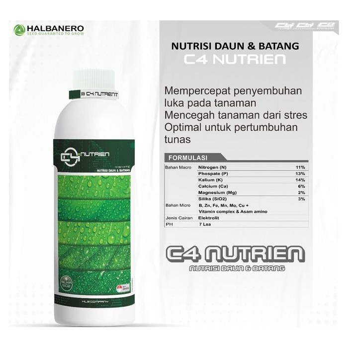Lionmarket C4 Nutrien (Nutrisi Daun Dan Batang) - Halbanero Formulasi