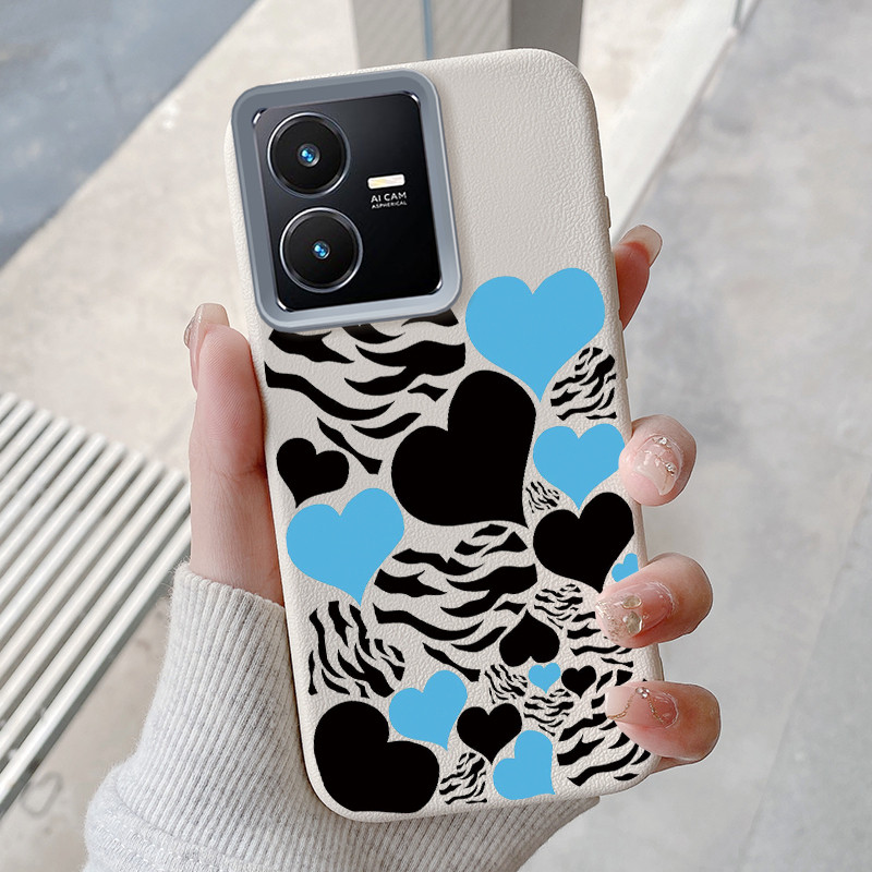 Casing Hp untuk VIVO Y22 Y22s Y35 2022 Case Casing Kulit TPU HP Softcase ponsel silikon tahan Kasing