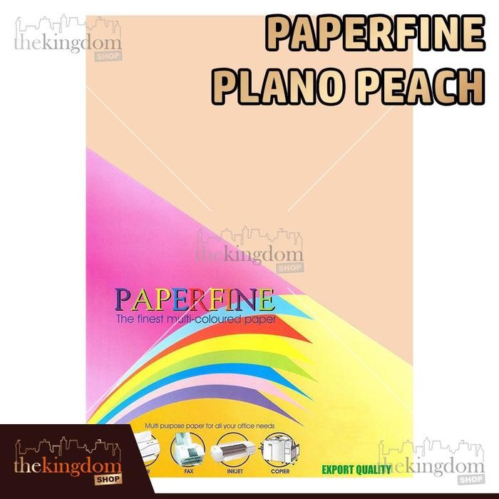 

HOT PROMO Paperfine Kertas HVS Warna Plano Peach 61x86cm Isi 25 Lembar Kode Warna 150