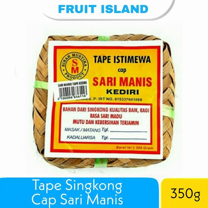 

Baru Tape Singkong Istimewa Cap Sari Manis Kediri 350gr