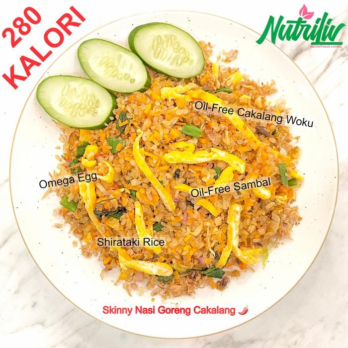 

Baru Skinny Nasi Goreng Shirataki Cakalang 280 Kalori - Pedas Sehat