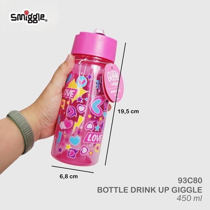 Botol Smiggle Giggle/Botol Smiggle 450 Ml/Botol Smiggle Sedot
