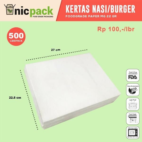 

Baru Kertas Nasi / Kertas Burger / Kertas Nasi KFC Anti Minyak