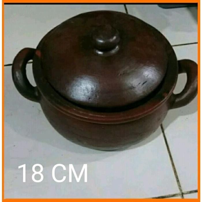 gerabah tanah liat kendi untuk rebus jamu masakan