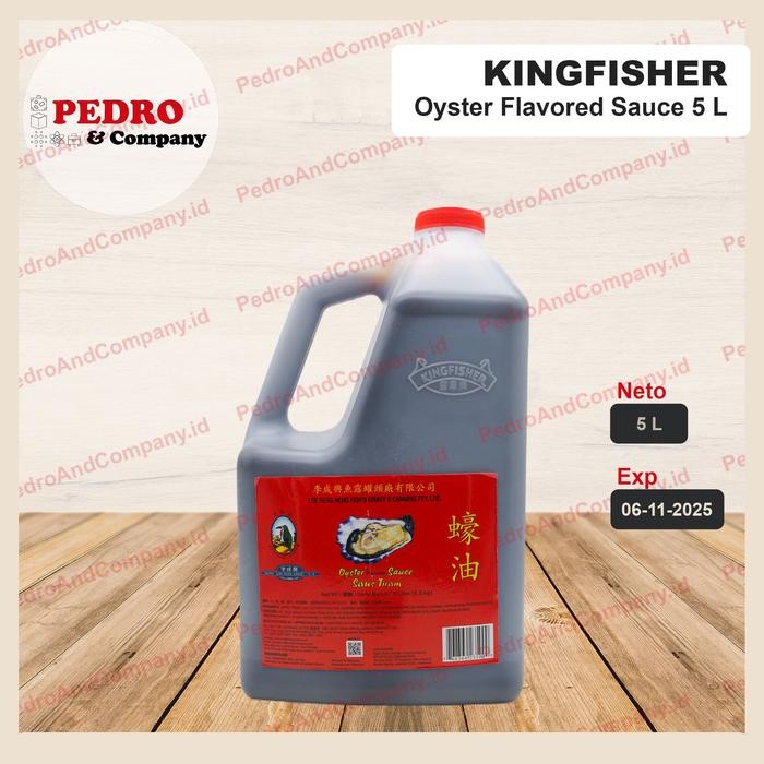 

Kingfisher oyster sauce saus tiram 5 liter 5.5 kg lee seng heng fish