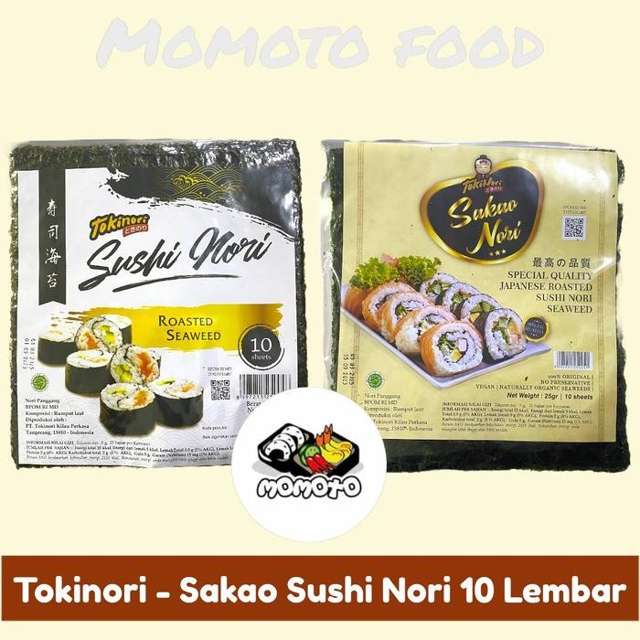 

Baru Tokinori Sakao Sushi Nori 10 Lembar Halal Kimbap Gimbap
