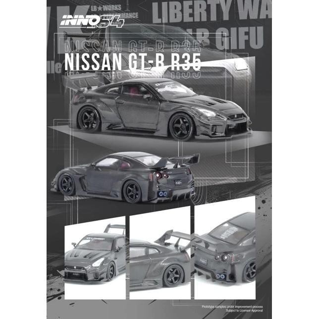 In64-Lbwkr35-Fc - Inno64 1/64 Nissan Gt-R (R35) Lbwk Super Silhouette 35Gt-Rr Full Carbon