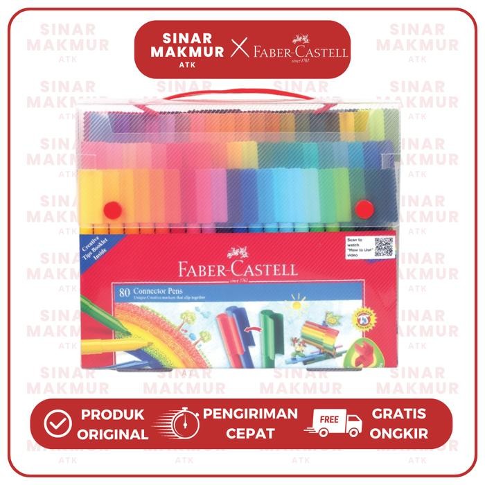 

Connector Pen/Spidol Warna/Coloring Marker 80 Warna Faber Castell (Set)