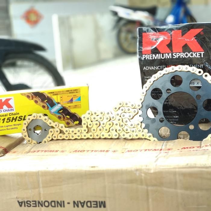 gear set racing rk-takasago chain 428hslt-130l