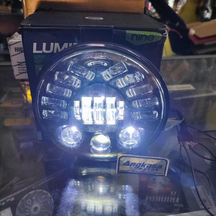 lampu depan daymaker led luminos 7 inch 12v ninja dll