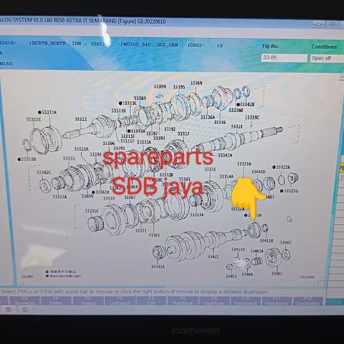 Termurah Bering Bearing Transmisi Gigi Counter Belakang Hino Dutro Dyna Saurus