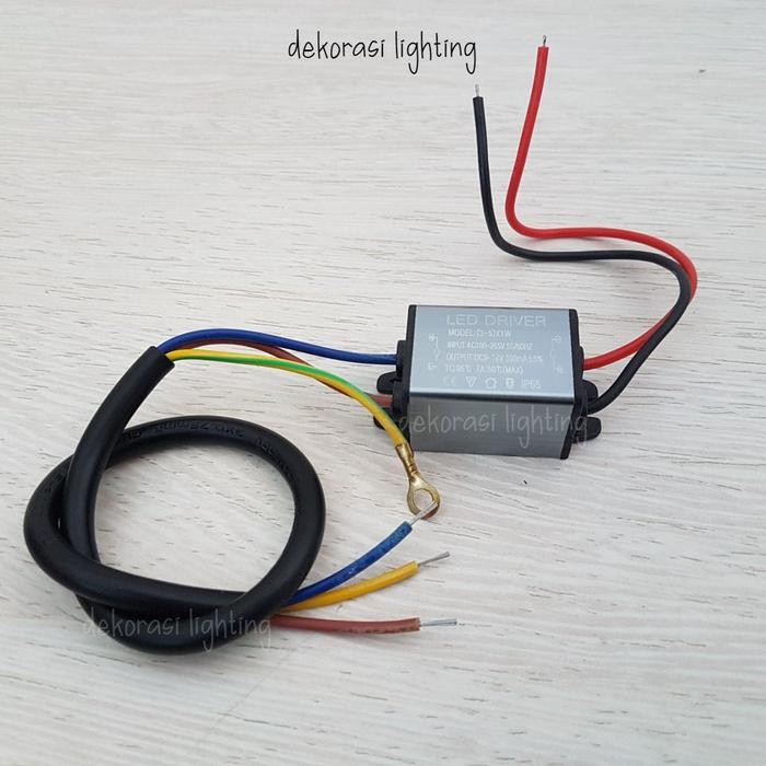 Trafo Led Driver 3-5W Waterproof Ip65 Dc9V - 18V 300Ma Aluminium Terlaris