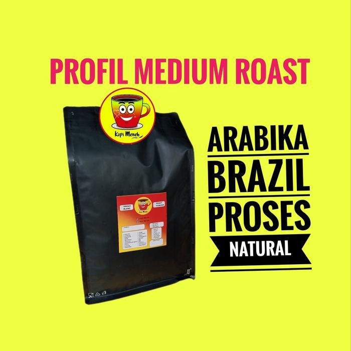 

Kopi Arabika Brazil/Brasil/Kopi Luar Negeri import 1Kg/500Gram Medium Roast Spesial Kopi