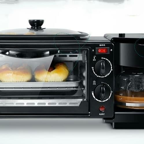 3 in 1 Breakfast Machine , Coffee Maker , Frying Pan